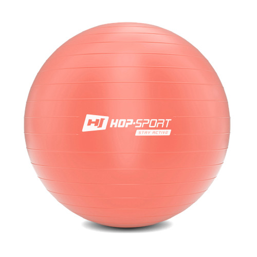 Фитбол  Hop-Sport 75cm HS-R075YB light pink + насос - фото №6